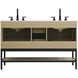 Lennox 54 X 34 inch Honey Brown Bathroom Vanity Cabinet