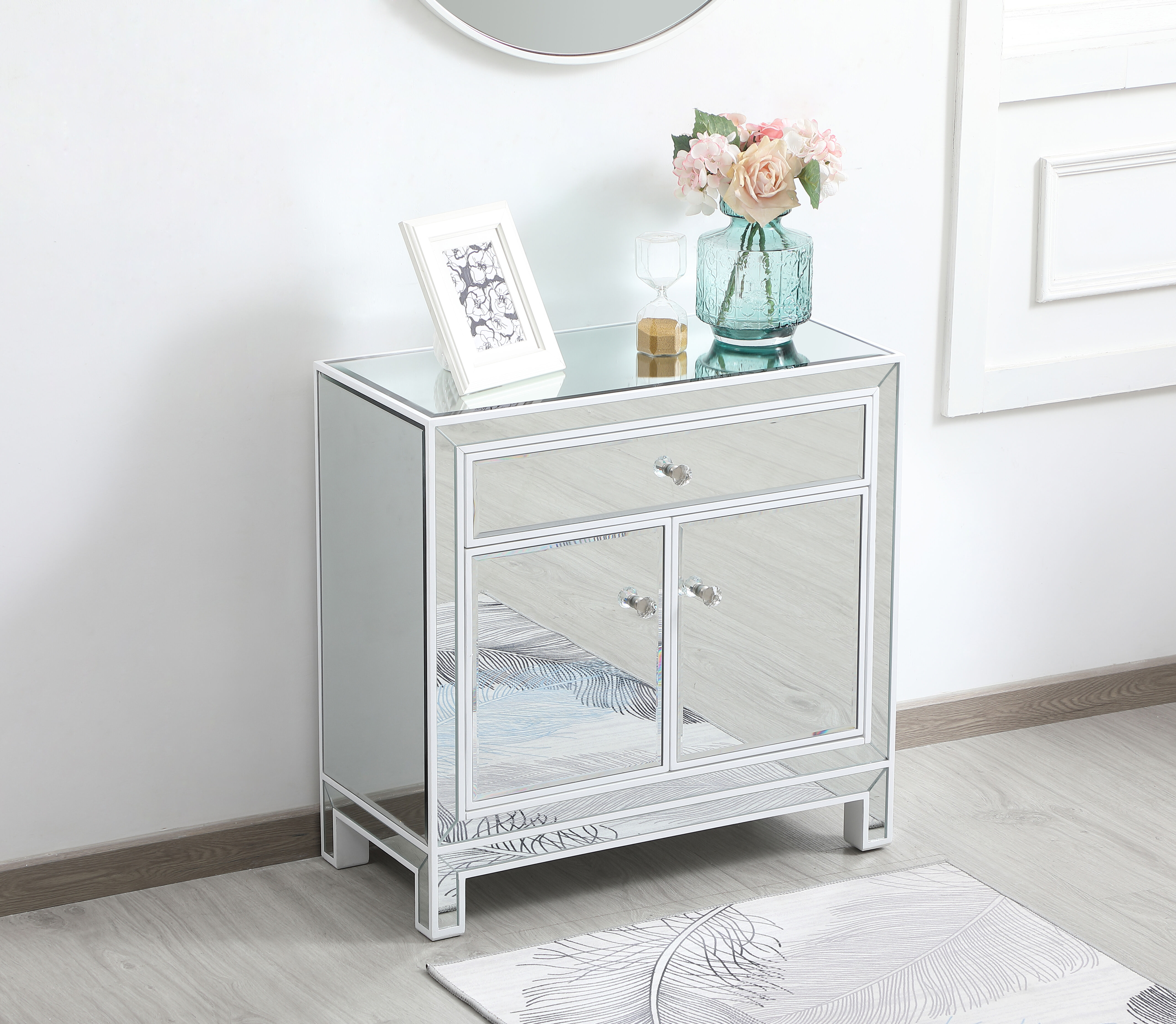 Reflexion White Cabinet