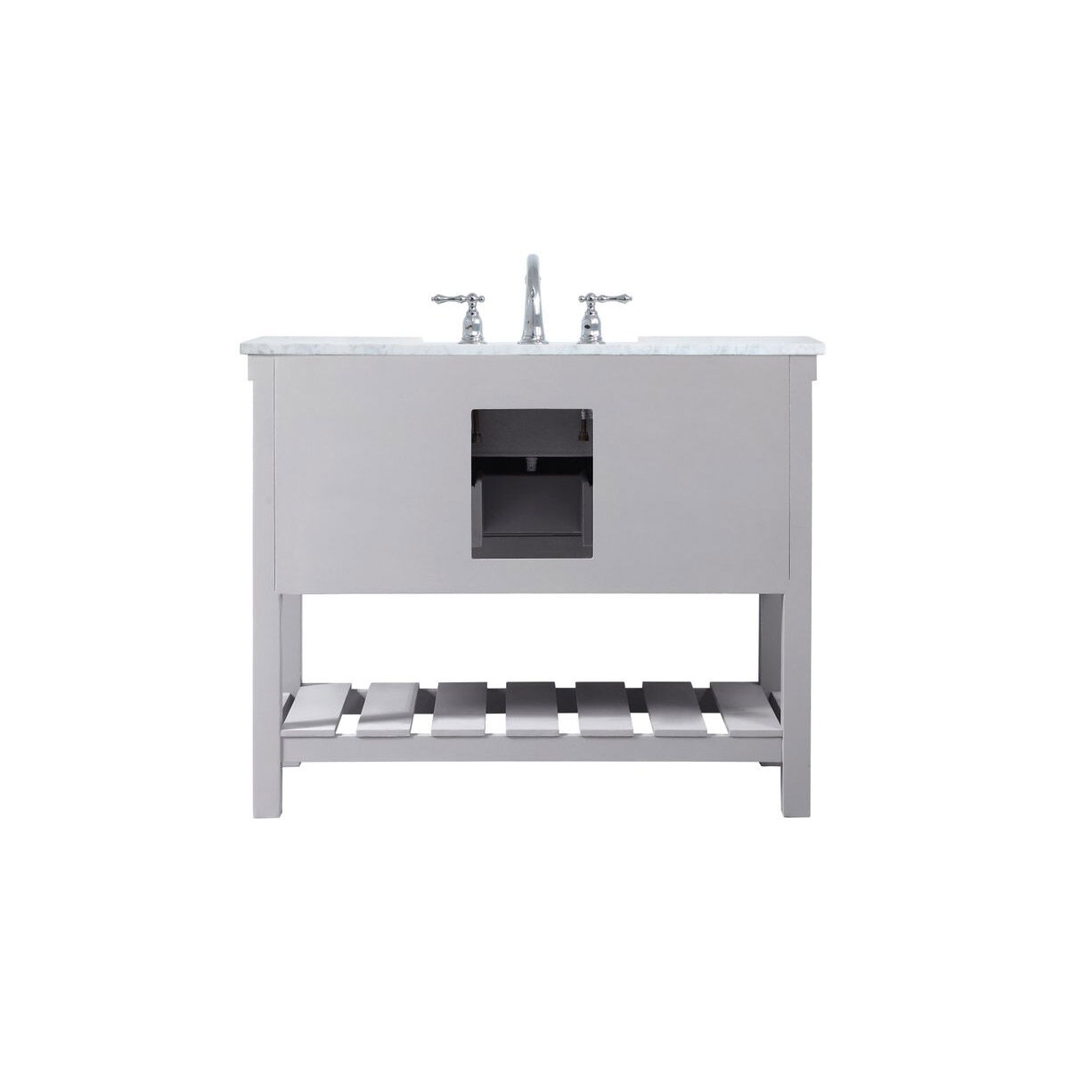 Clement 42 X 22 X 34.13 inch Grey Bathroom Vanity Cabinet