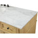 Park Avenue 60 X 21.5 X 35 inch Natural Wood Vanity Sink Set