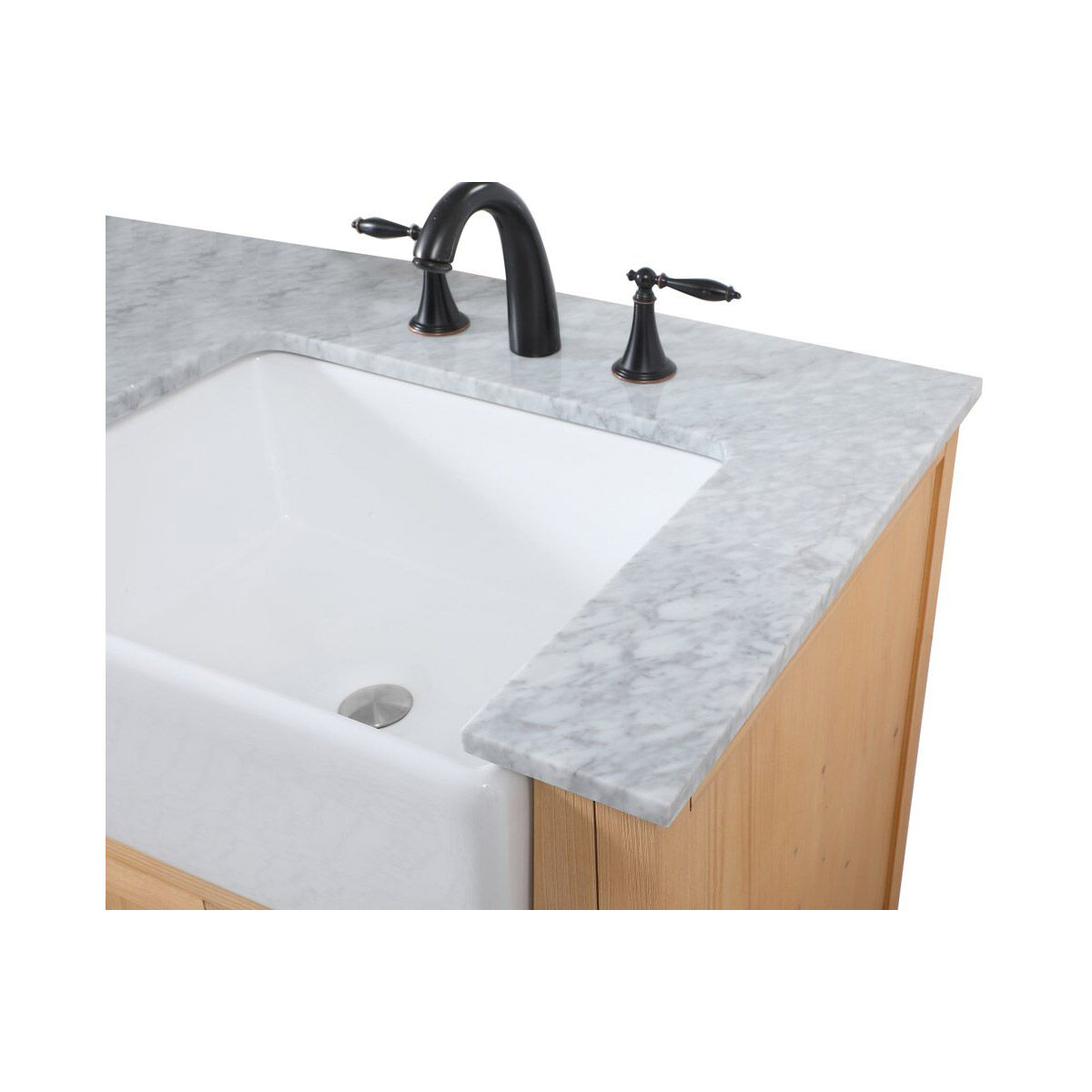 Franklin 60 X 22 X 34.75 inch Natural Wood Bathroom Vanity Cabinet