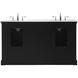 Clarence 60 X 22 X 35 inch Black Vanity Sink Set