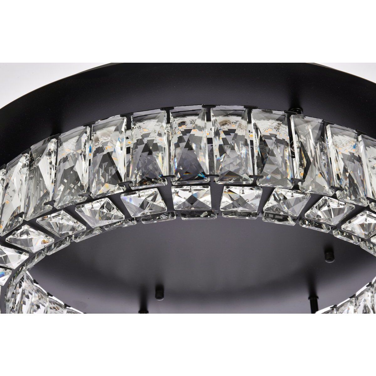 Monroe 1 Light 22 inch Black Flush Mount Ceiling Light