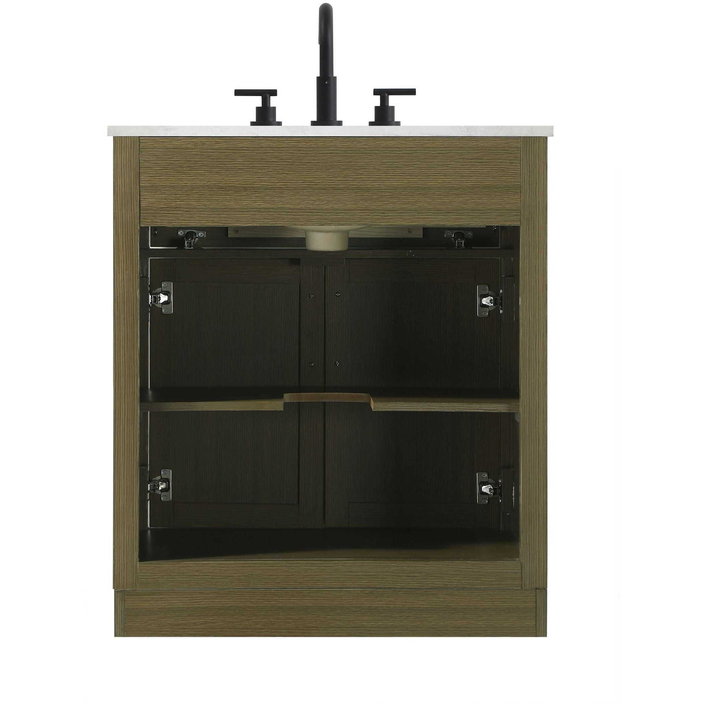 Alden 30 X 35 inch Chestnut Brown Bathroom Vanity Cabinet