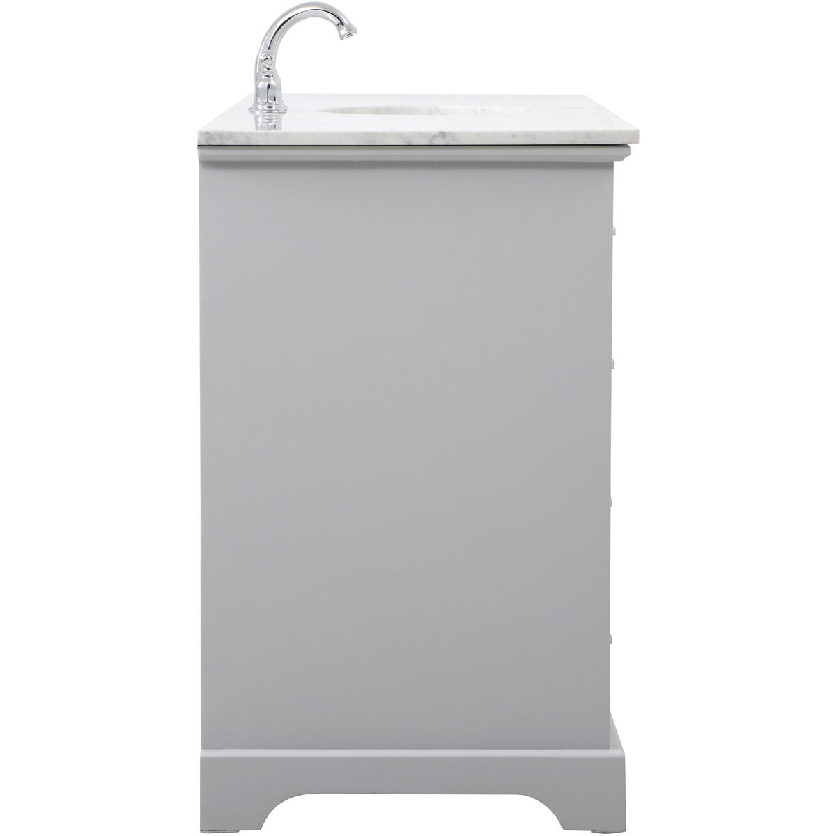 Americana 60 X 21.5 X 35 inch Grey Vanity Sink Set in Gray