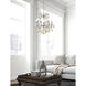 Maria Theresa 6 Light 20 inch Chrome Dining Chandelier Ceiling Light in Golden Teak, Royal Cut