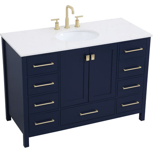 Irene 48 X 22 X 34 inch Blue Vanity Sink Set