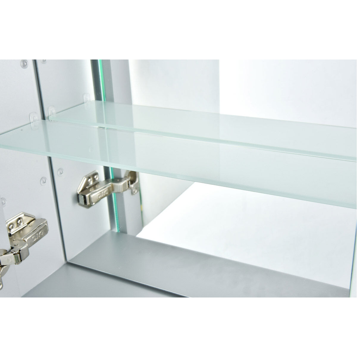 Elixir Silver Lighted Mirror Cabinet