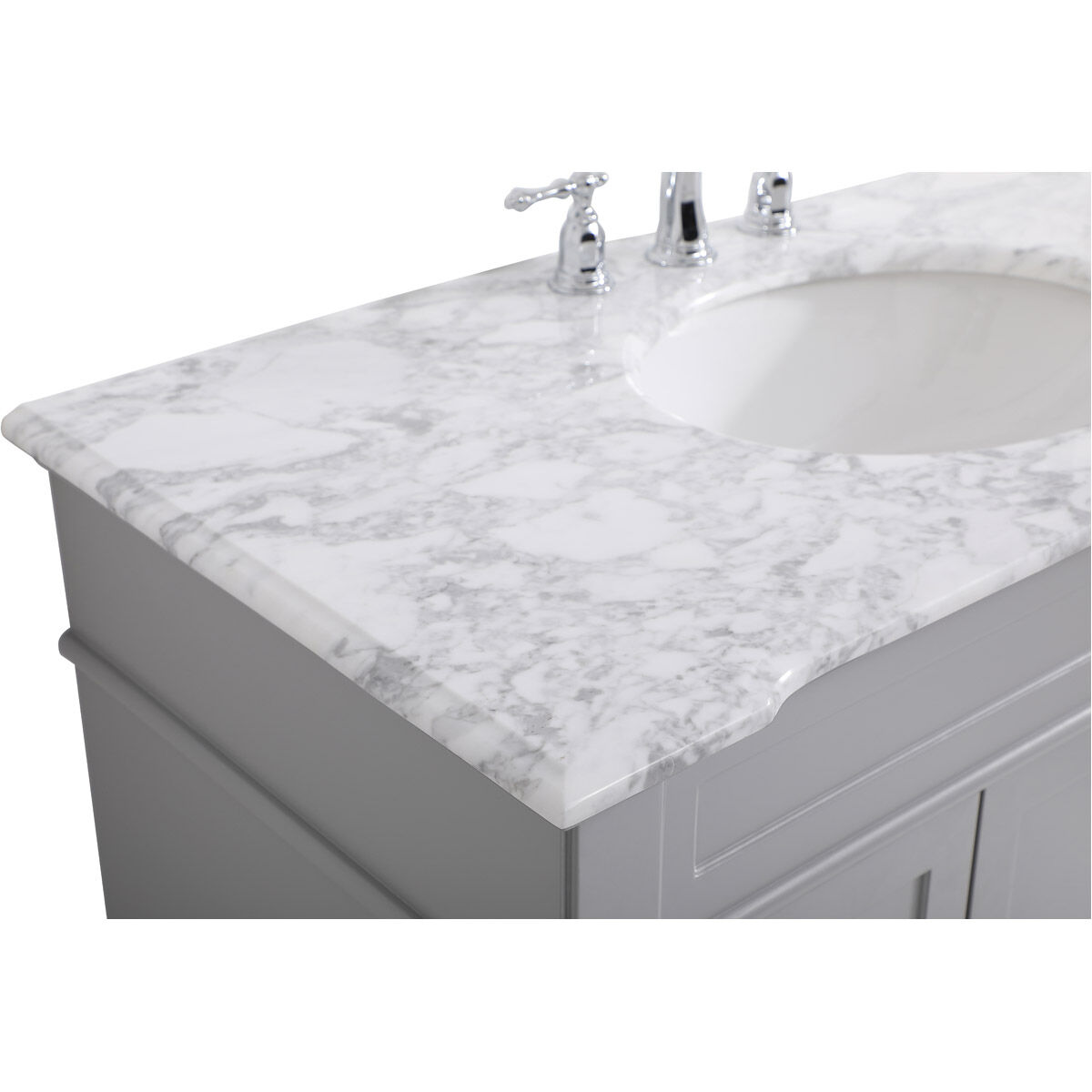 Wesley 42 X 22 X 35 inch Grey Vanity Sink Set