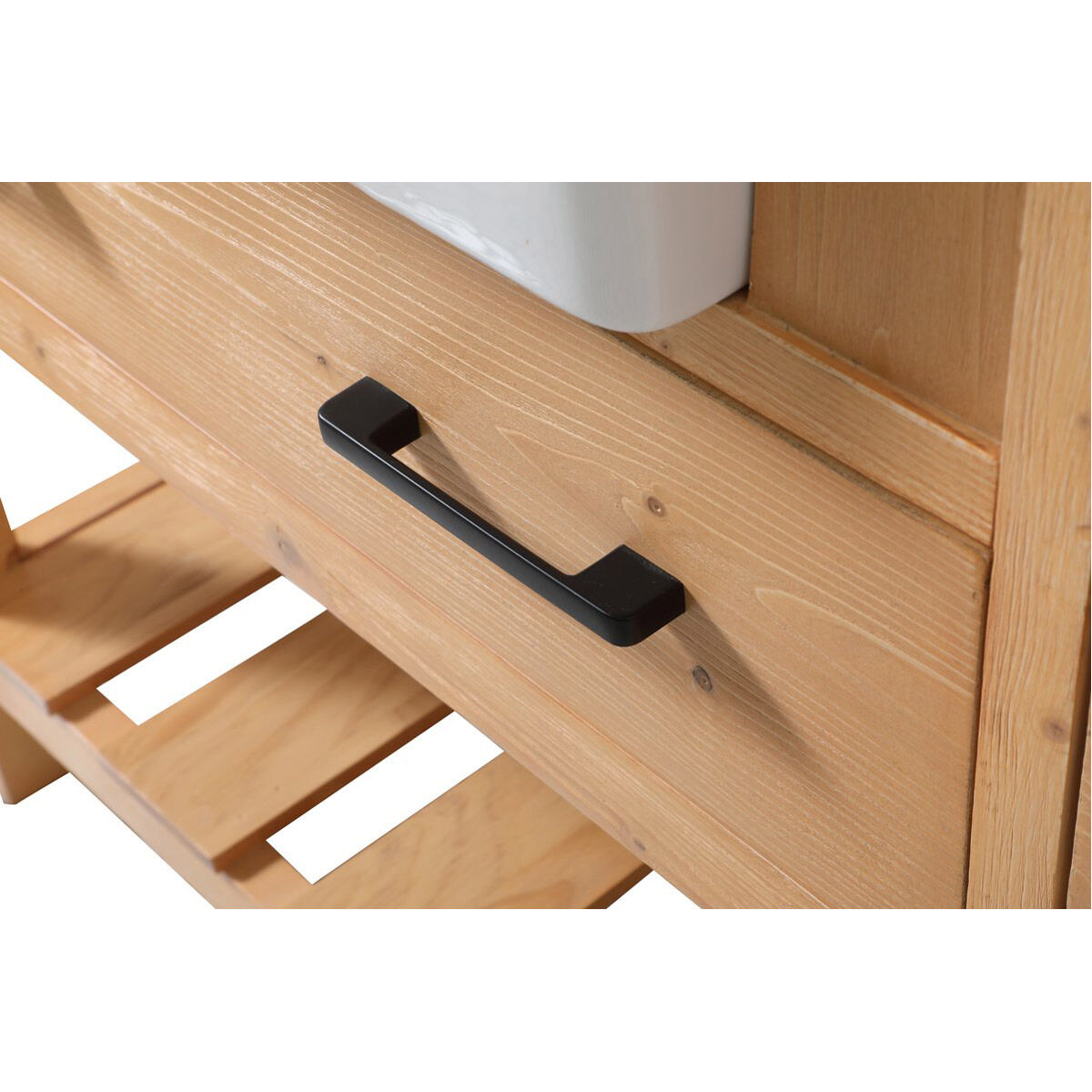 Clement 72 X 22 X 34 inch Natural Wood Bathroom Vanity Cabinet