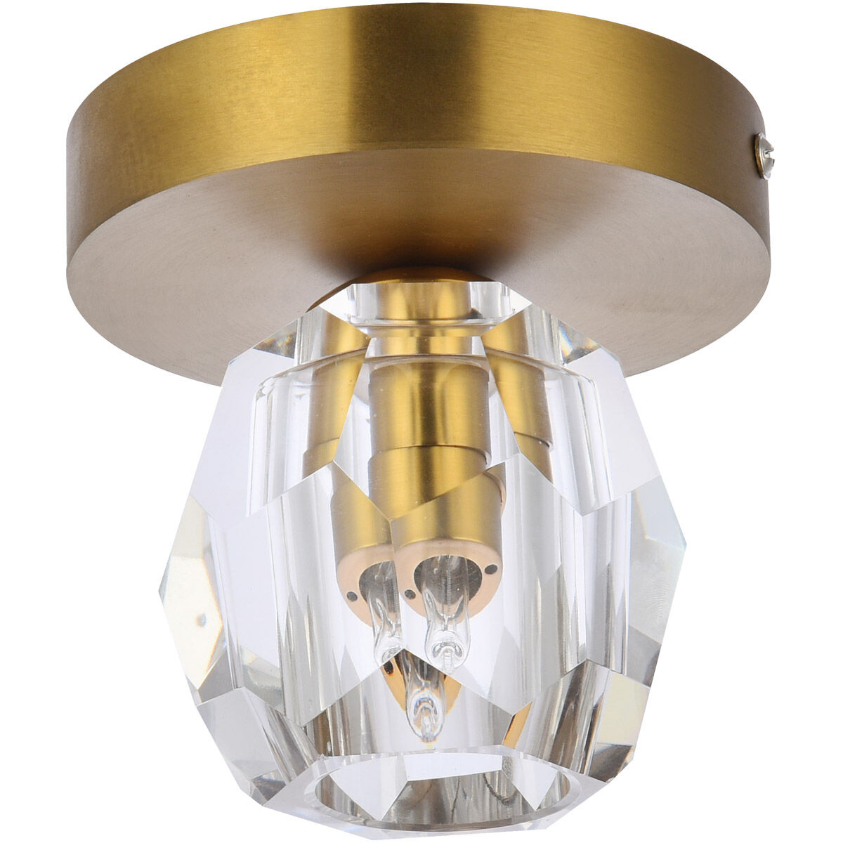 Eren 1 Light 5 inch Gold Flush Mount Ceiling Light