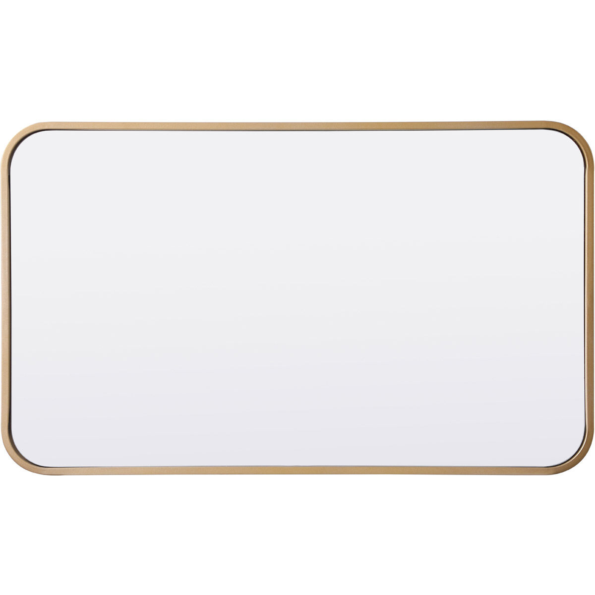 Evermore 30 X 18 inch Brass Mirror
