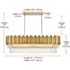 Willow 12 Light 14 inch Satin Gold Chandelier Ceiling Light