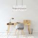 Serephina 16 Light 30 inch Chrome Linear Chandelier Ceiling Light