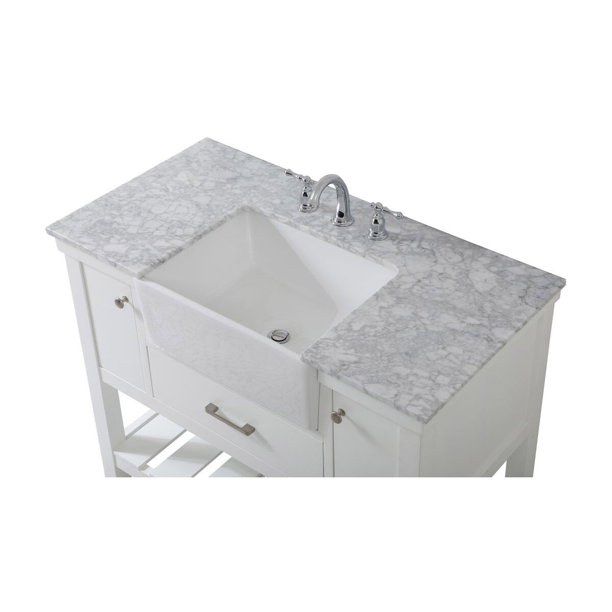 Clement 42 X 22 X 34 inch White Bathroom Vanity Cabinet