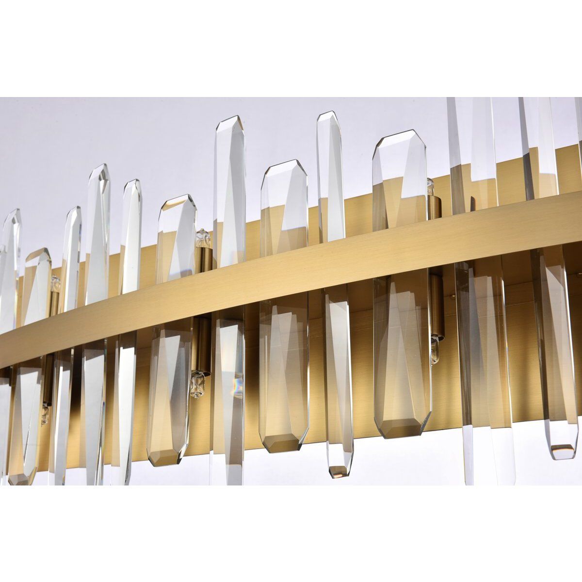 Serena 10 Light 36 inch Satin Gold Bath Sconce Wall Light 