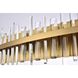 Serena 10 Light 36 inch Satin Gold Bath Sconce Wall Light 