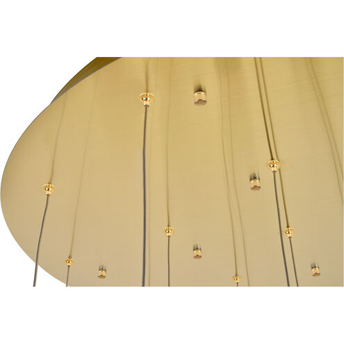 Polaris LED 28 inch Gold Chandelier Ceiling Light
