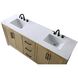 Alina 72 X 34 inch Linen Oak Bathroom Vanity Cabinet