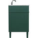 Park Avenue 48 X 22 X 35 inch Green Vanity Sink Set
