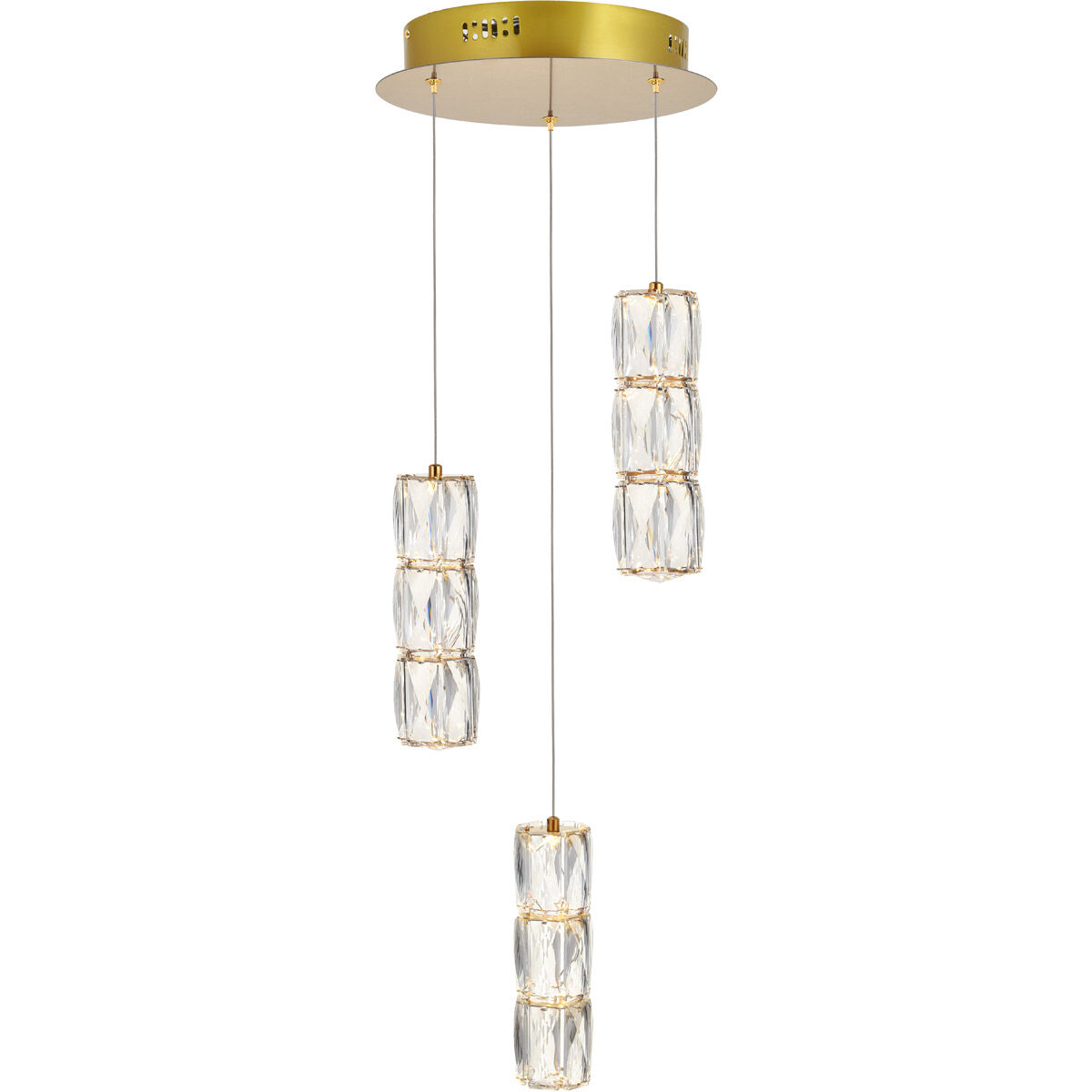 Polaris LED 12 inch Gold Pendant Ceiling Light