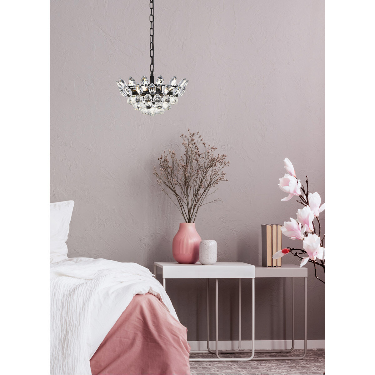 Emilia 3 Light 14 inch Black Pendant Ceiling Light