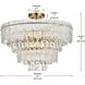 Emilia 8 Light 25 inch Satin Gold Flush Mount Ceiling Light