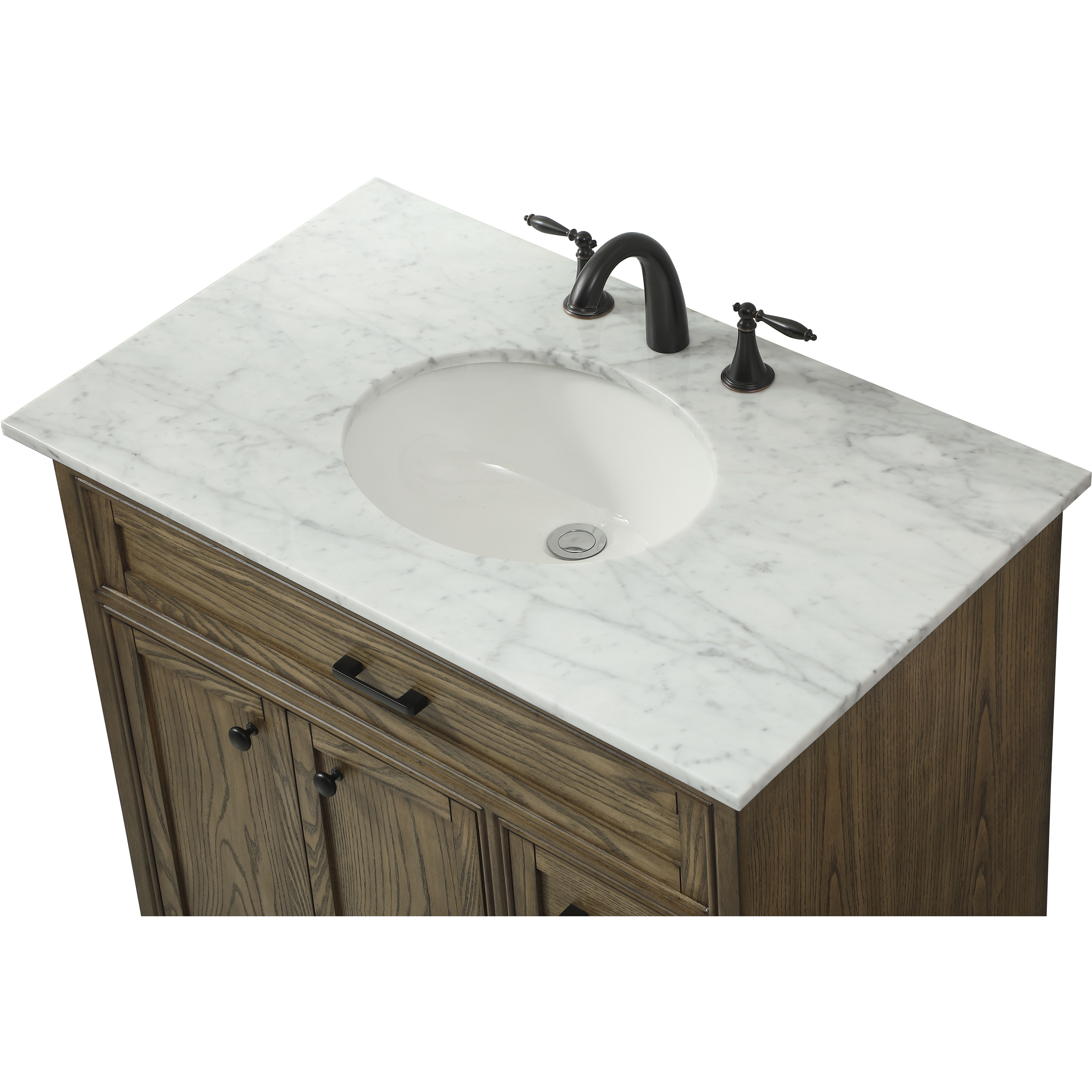 Americana 36 X 22 X 35 inch Driftwood Vanity Sink Set