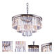 Sydney 9 Light 26 inch Polished Nickel Chandelier Ceiling Light in Clear, Urban Classic