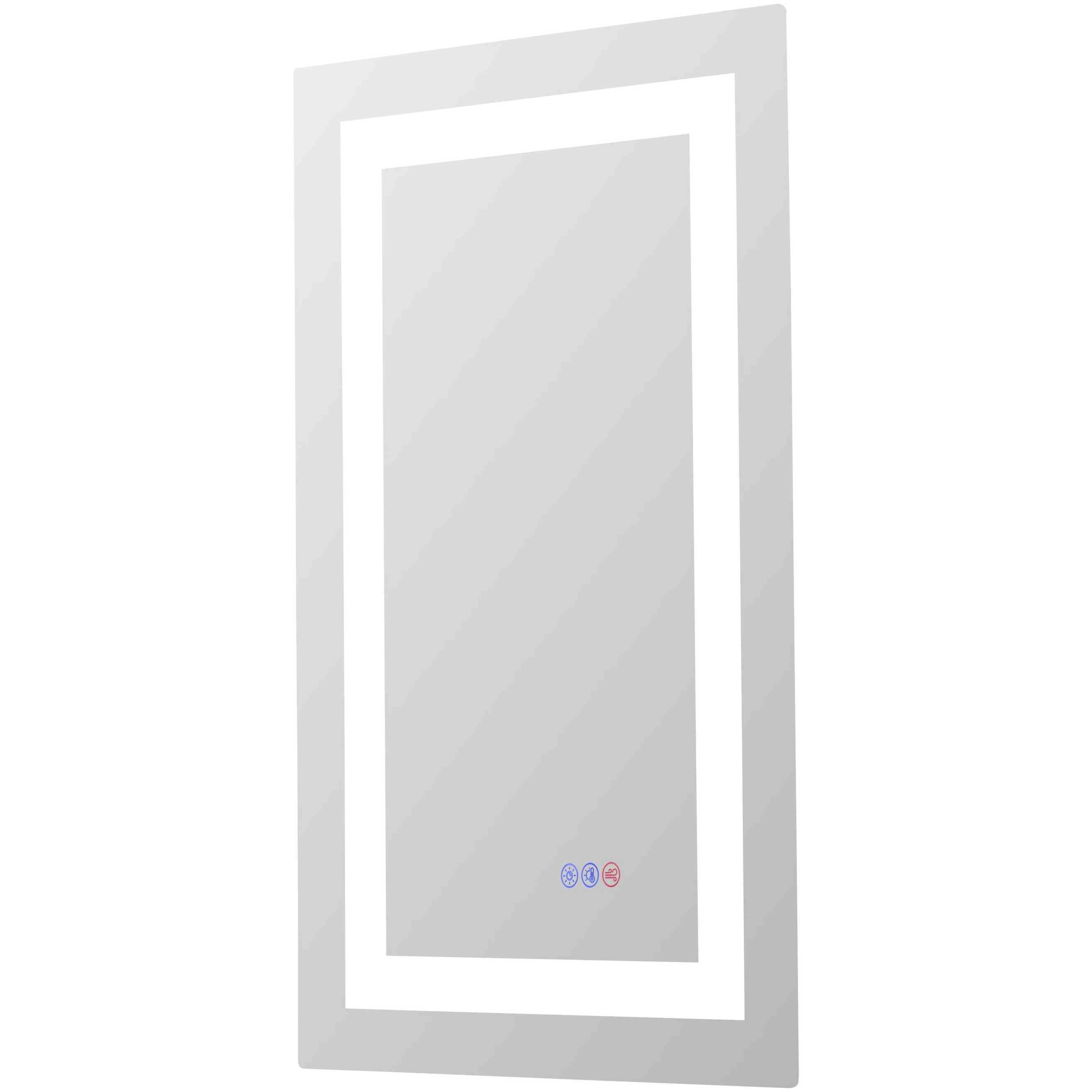 Riven 30 X 18 inch White LED Mirror