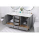 Irene 60 X 22 X 34 inch Gray Vanity Sink Set