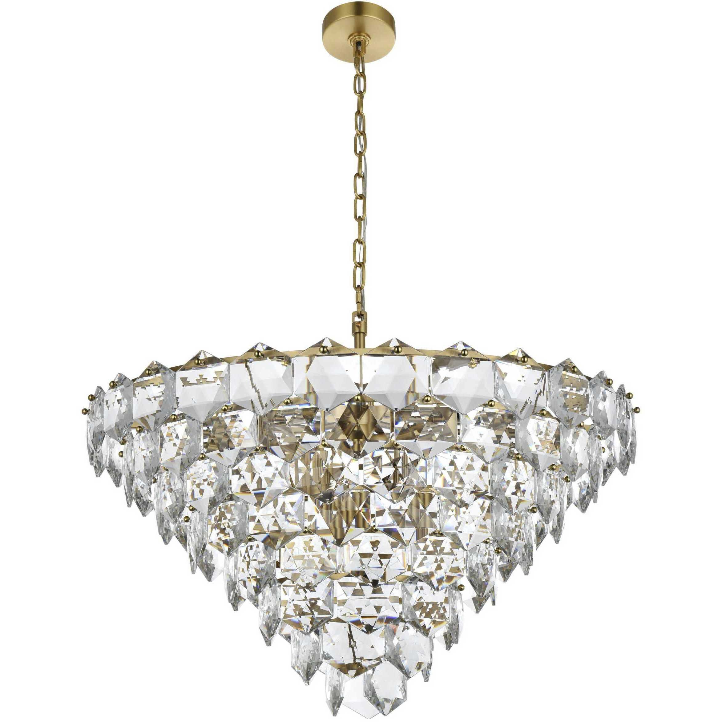 Adaline 15 Light 32 inch Satin Gold Chandelier Ceiling Light