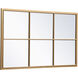 Motif 48 X 28 inch Brass Wall Mirror