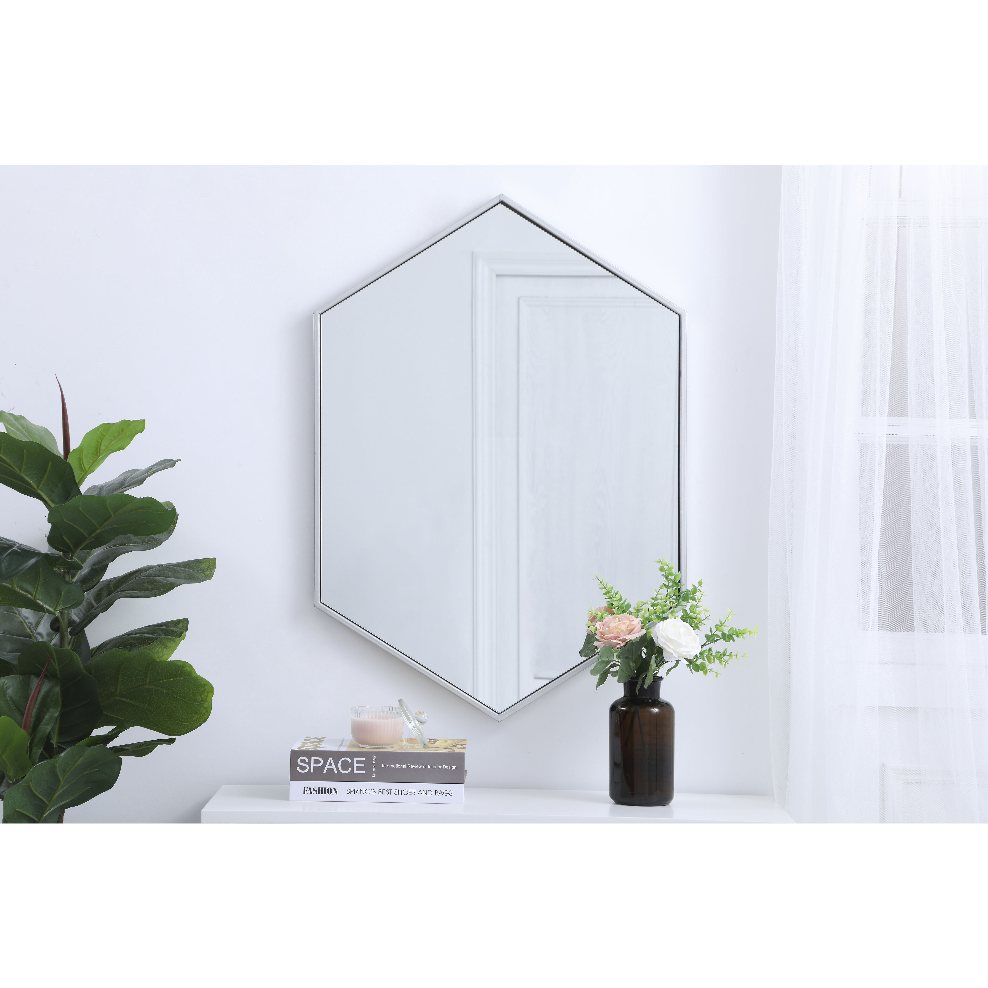 Eternity 34 X 24 inch Silver Wall Mirror