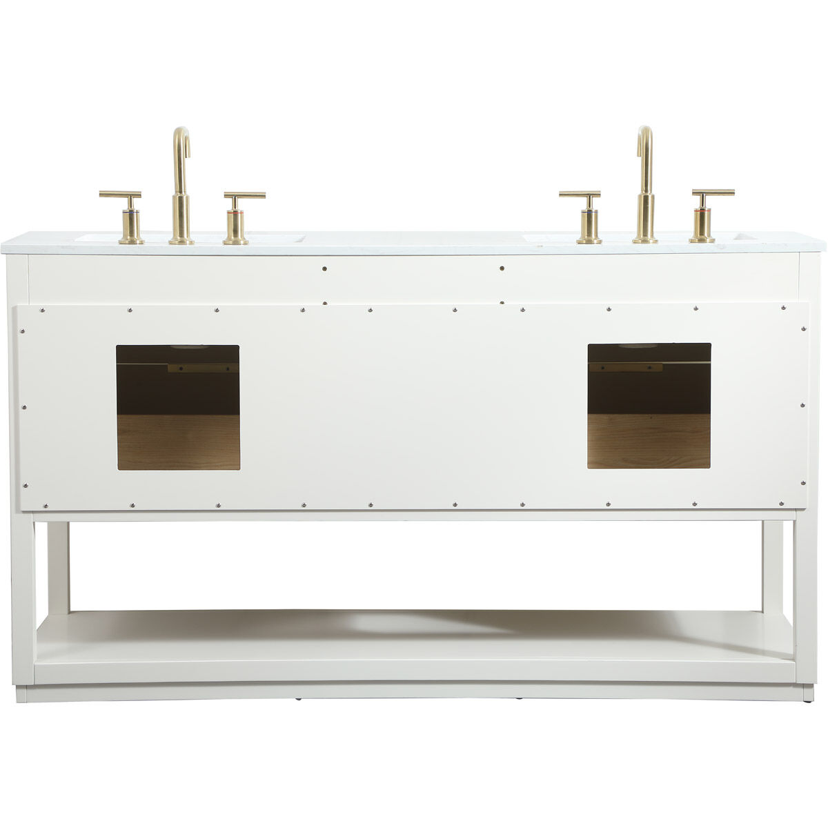Larkin 60 X 22 X 34 inch White Vanity Sink Set