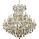 Maria Theresa 41 Light 52 inch Chrome Foyer Ceiling Light in Golden Teak