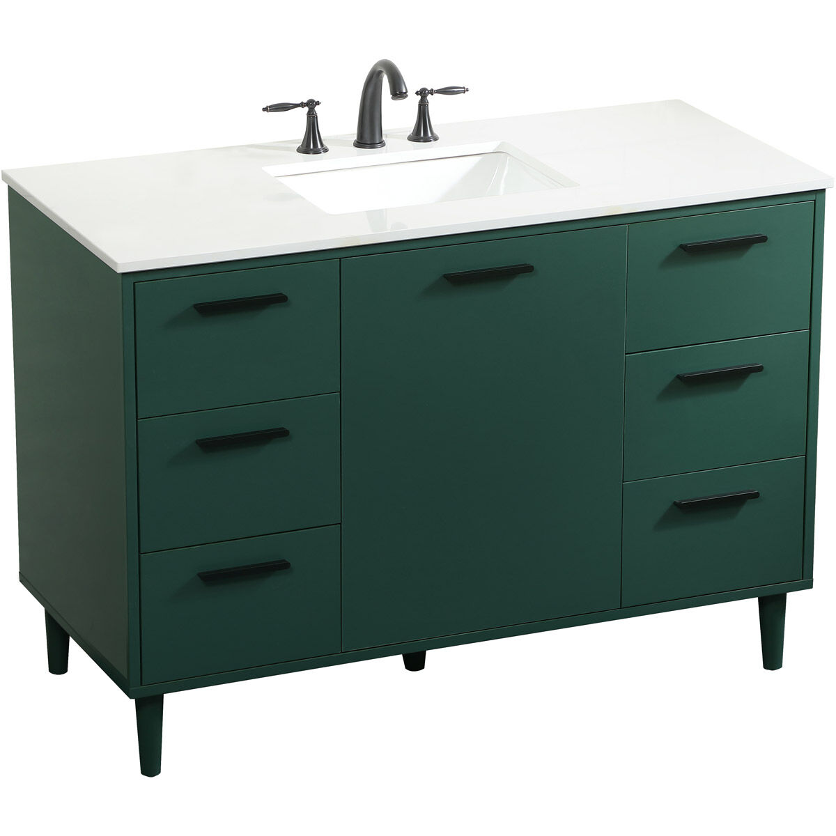 Baldwin 48 X 22 X 34 inch Green Vanity Sink Set