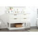 Larkin 48 X 22 X 34 inch White Vanity Sink Set