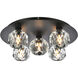 Graham 5 Light 16 inch Black Flush Mount Ceiling Light