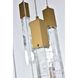 Aurora 5 Light 16 inch Satin Gold Pendant Ceiling Light
