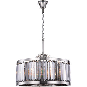 Chelsea 8 Light 28 inch Polished Nickel Chandelier Ceiling Light, Urban Classic