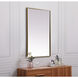 Eternity 36 X 24 inch Brass Mirror in 24 x 36
