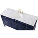 Park Avenue 60 X 22 X 35 inch Blue Vanity Sink Set