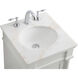 Lexington 19 X 18 X 35 inch Antique White Vanity Sink Set 
