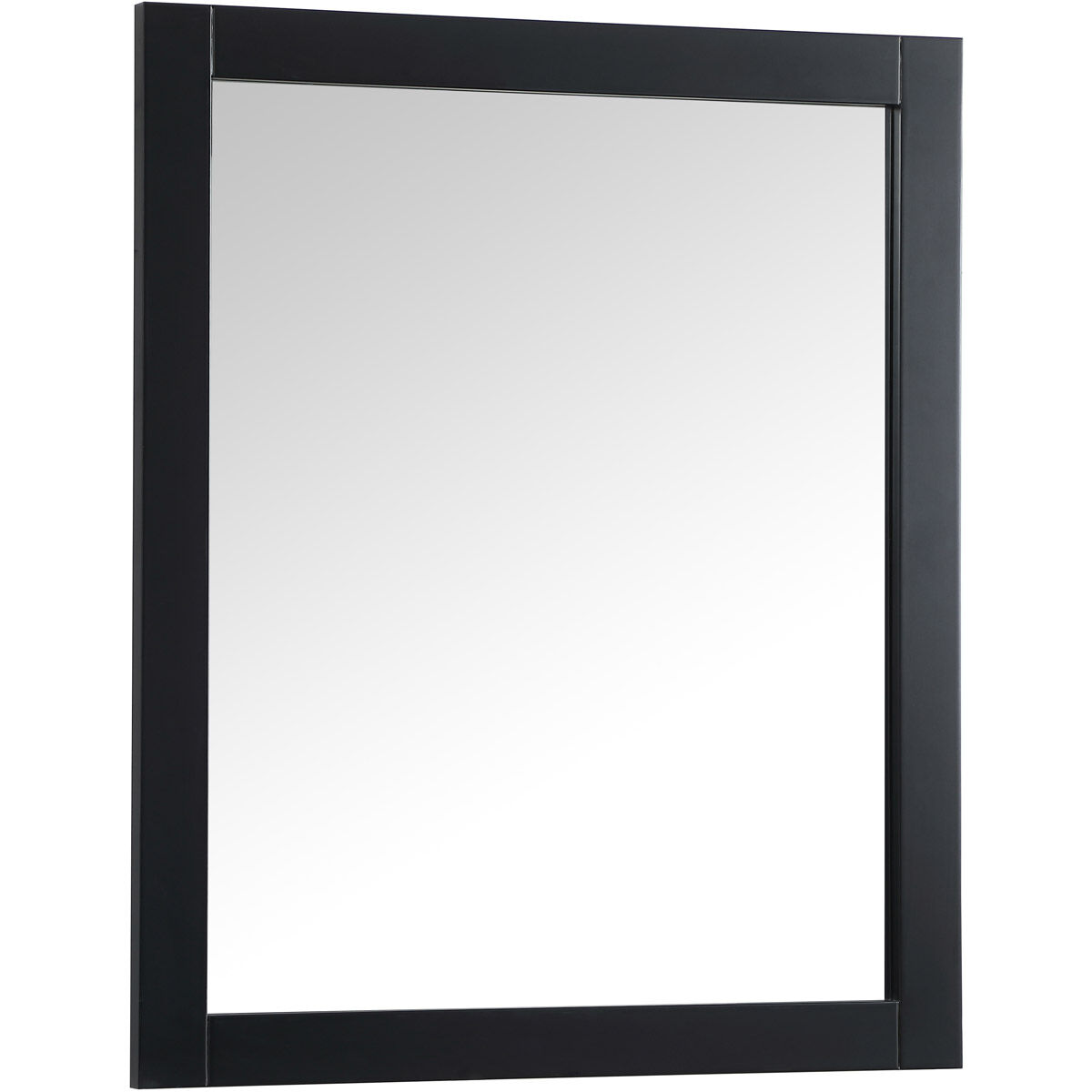 Aqua 36 X 30 inch Black Vanity Mirror