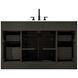 Alden 54 X 35 inch Mocha Brown Bathroom Vanity Cabinet
