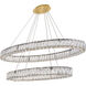 Monroe LED 48 inch Gold Chandelier Ceiling Light