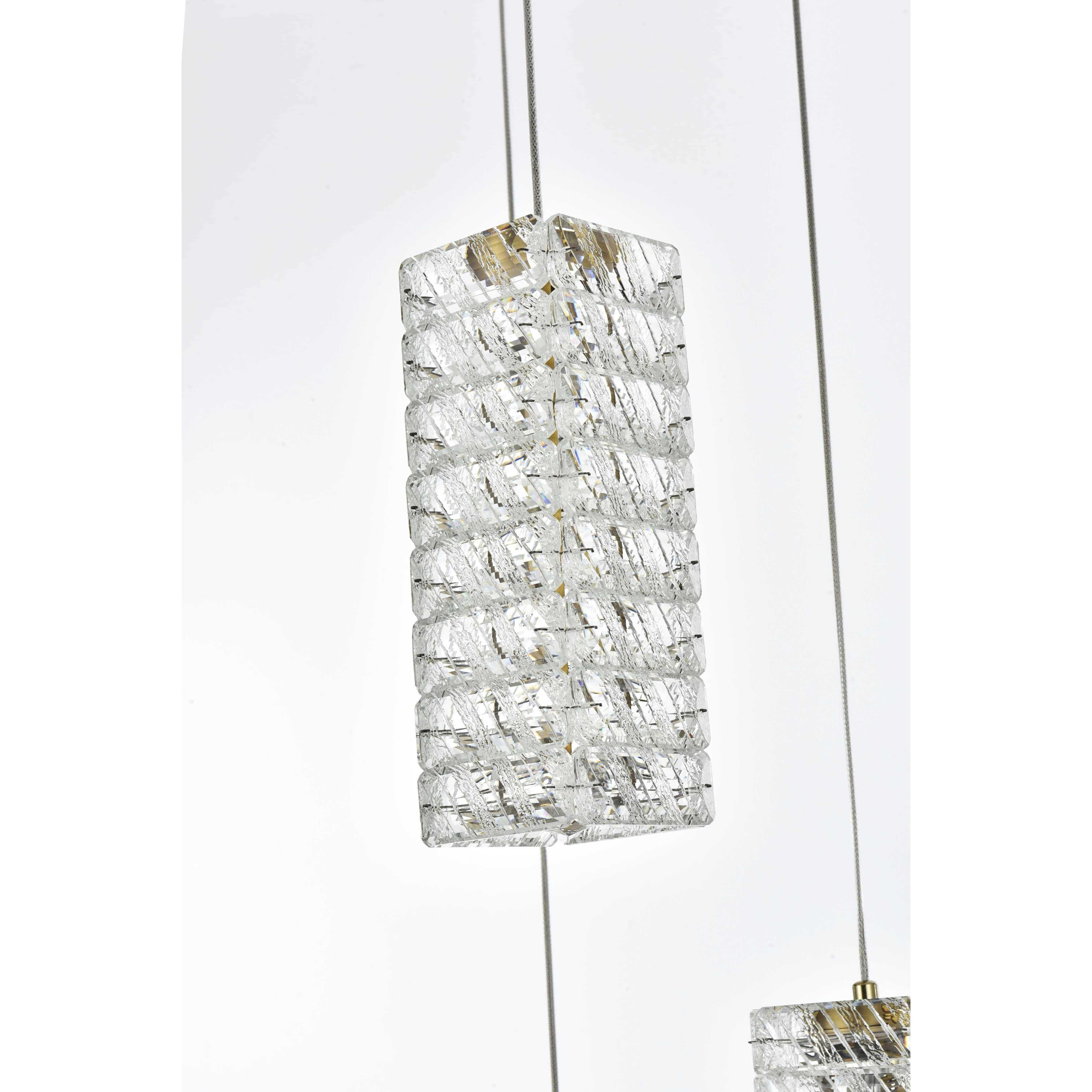 Aston 5 Light 20 inch Satin Gold Pendant Ceiling Light