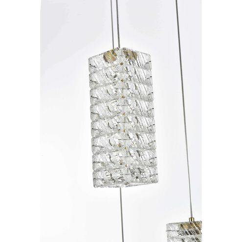 Aston 5 Light 20 inch Satin Gold Pendant Ceiling Light