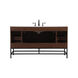 Eugene 60 X 22 X 34 inch Walnut Vanity Sink Set